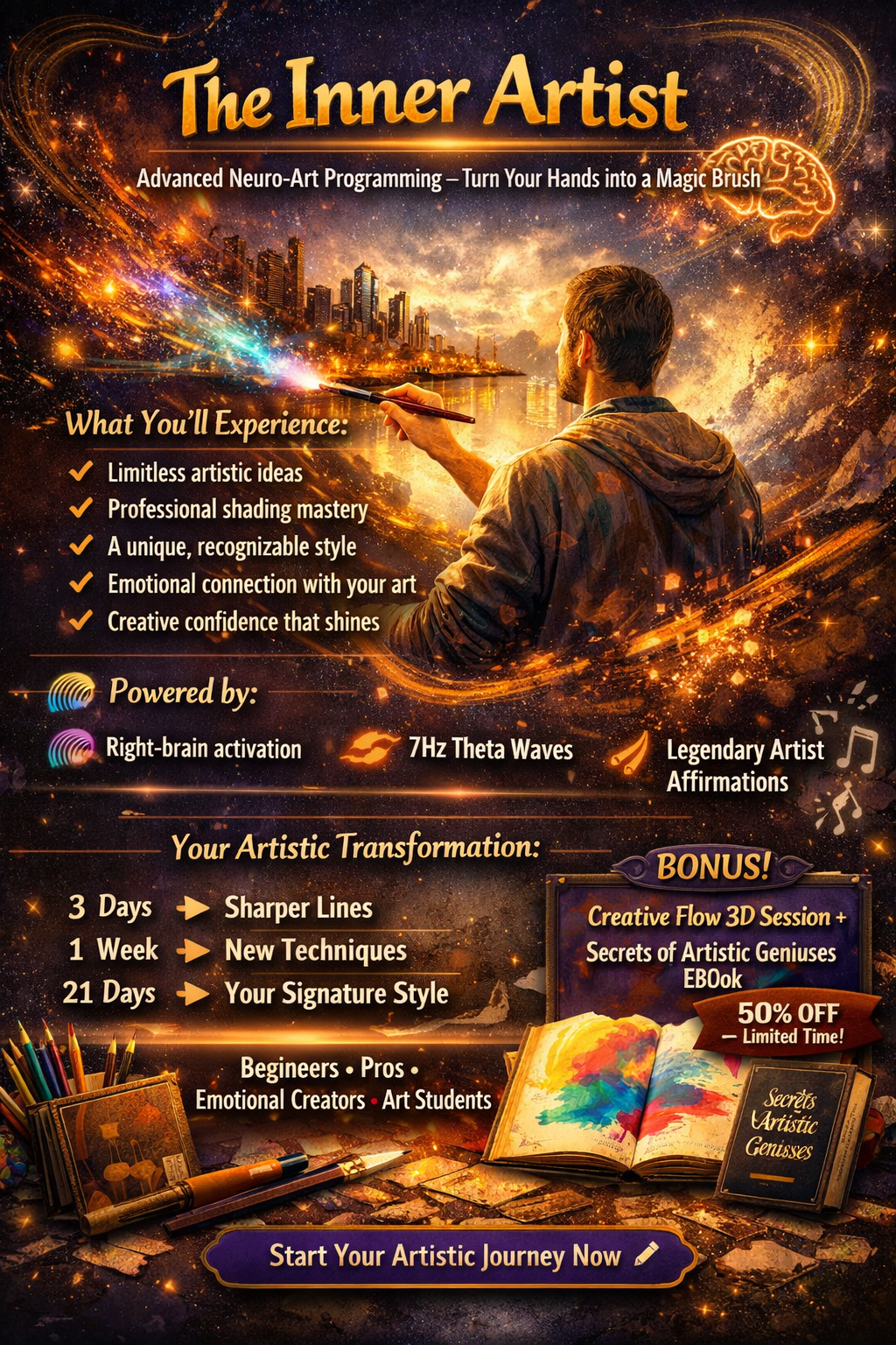 🎨جلسة الفنان الداخلي ” – إطلاق العنان للإبداع الفني