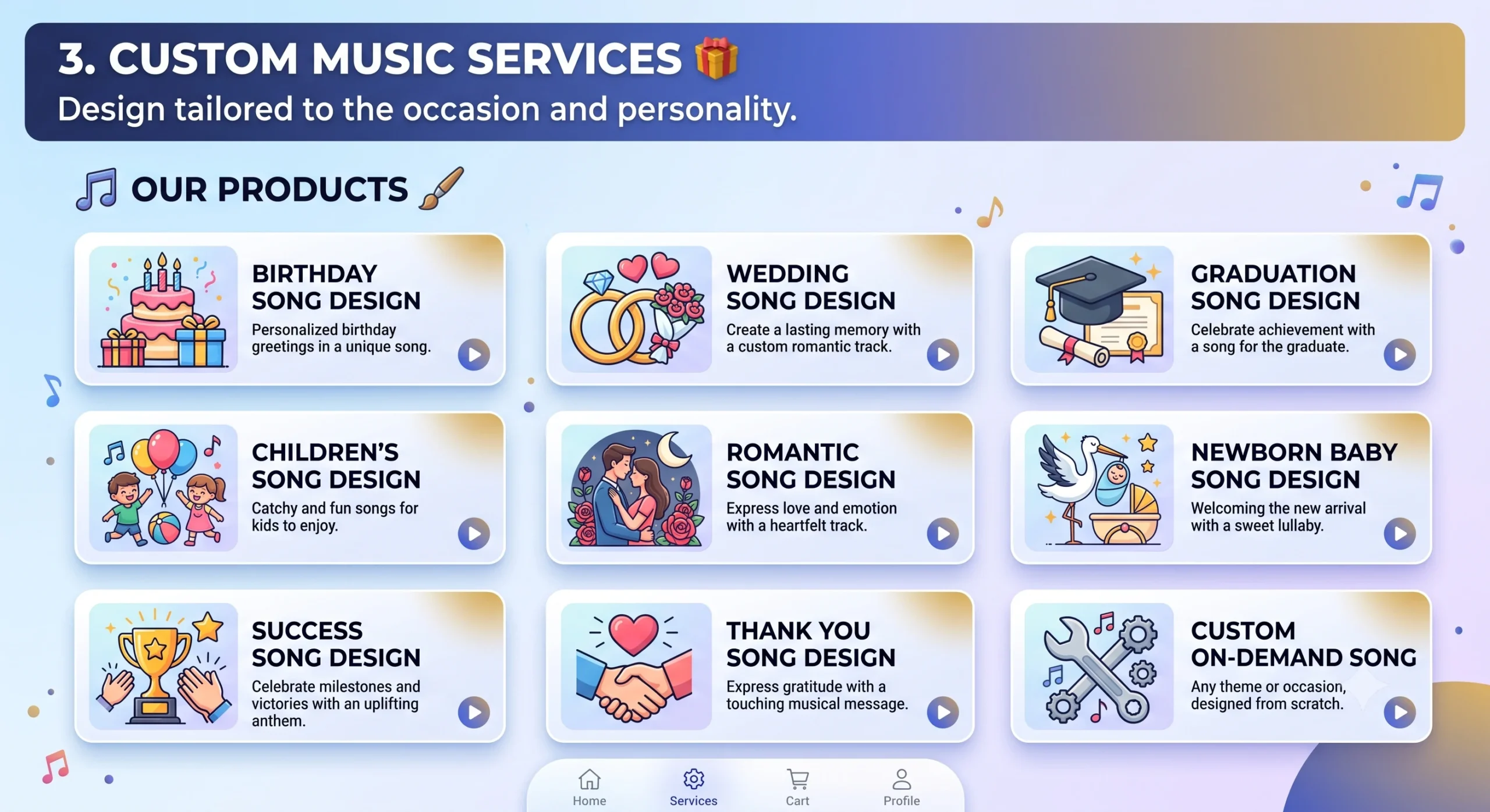 Customized music